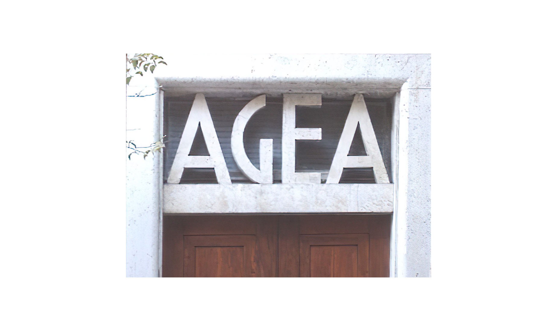Logo AGEA in marmo