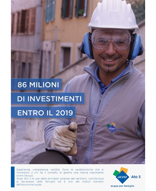 Locandina campagna Acea Ato 5: città di Frosinone