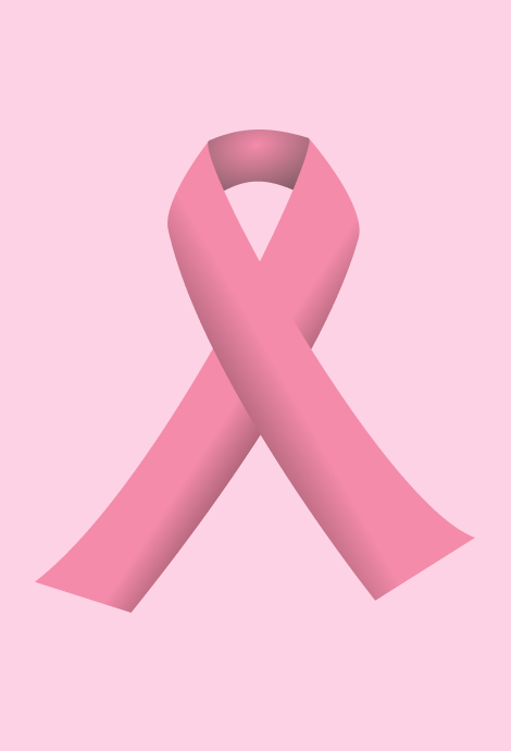 nastro rosa su sfondo rosa chiaro