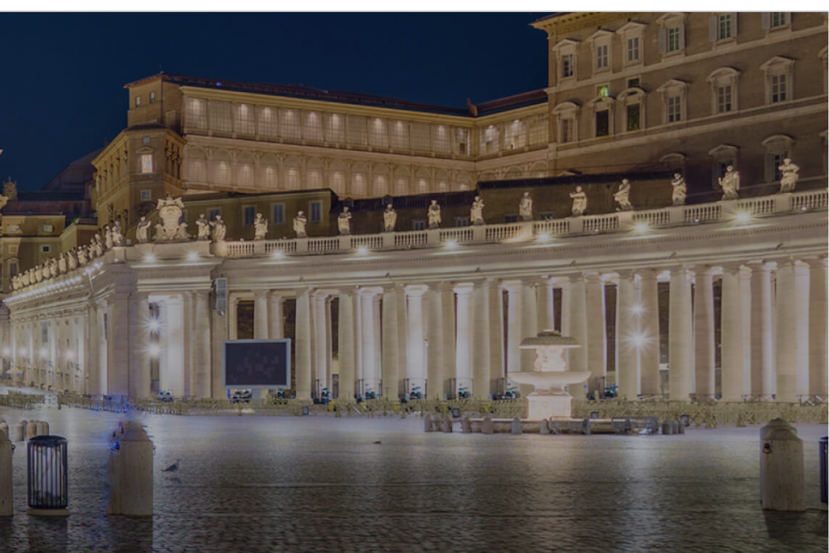 Illuminated Bernini statues