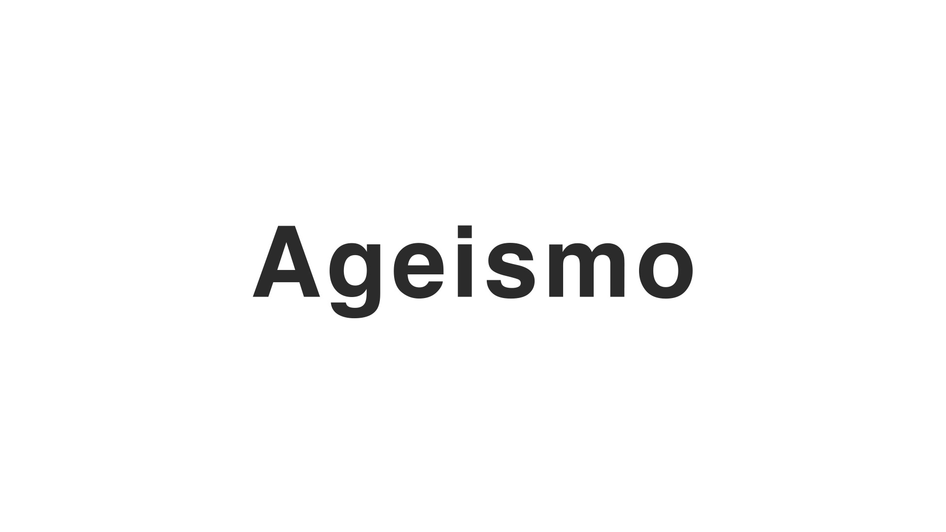 Ageismo