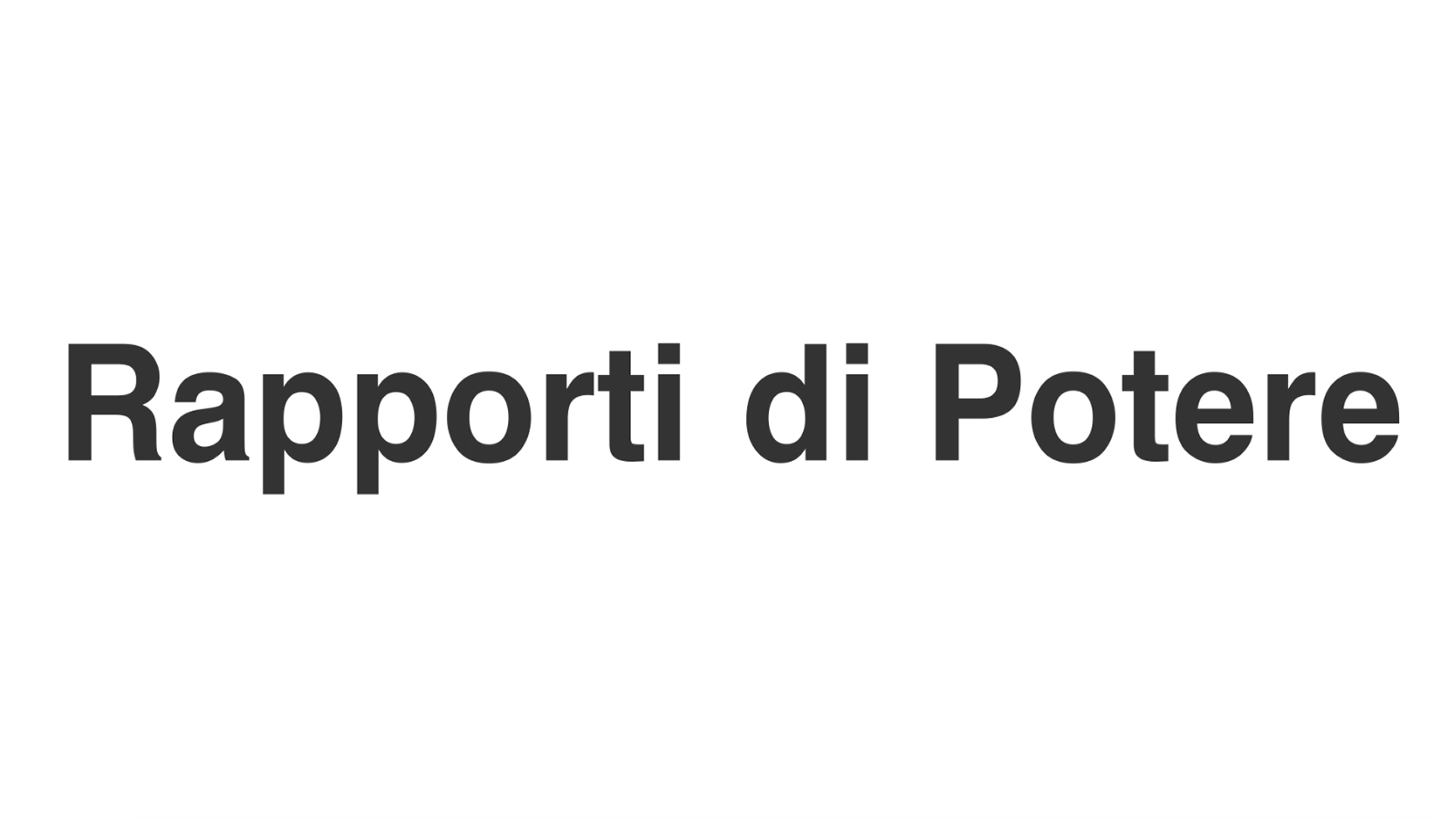 Rapporti di potere