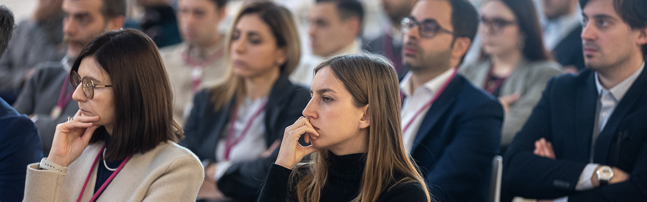 People attending a conference